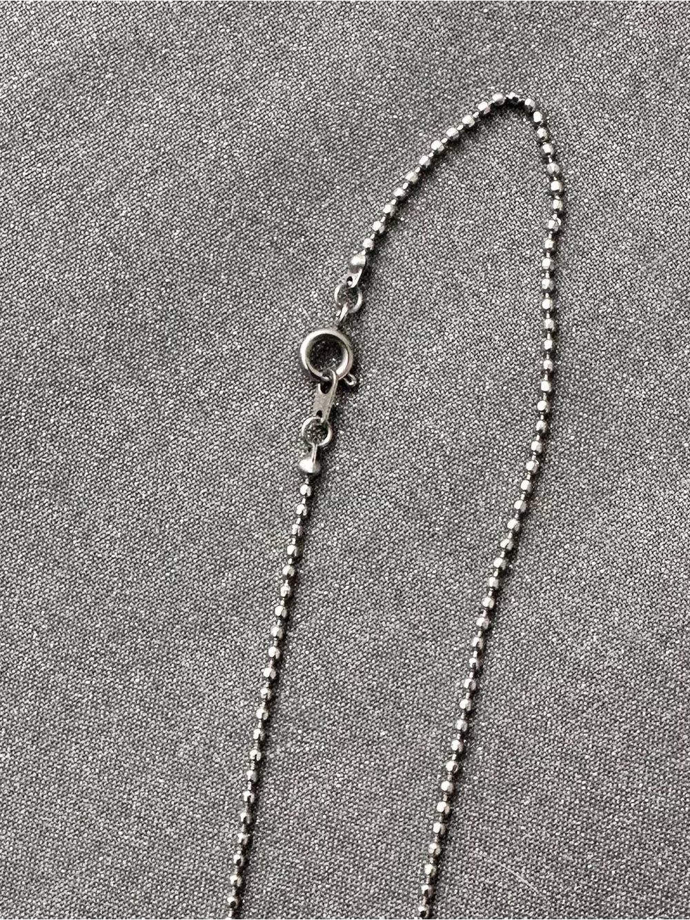 Silver Floating Charm Locket Necklace with Crystal Frame - Picture 3 of 3